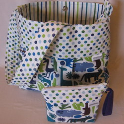 Custom diaper bag messenger style, hobo bag, shoulder bag, tote, black ...
